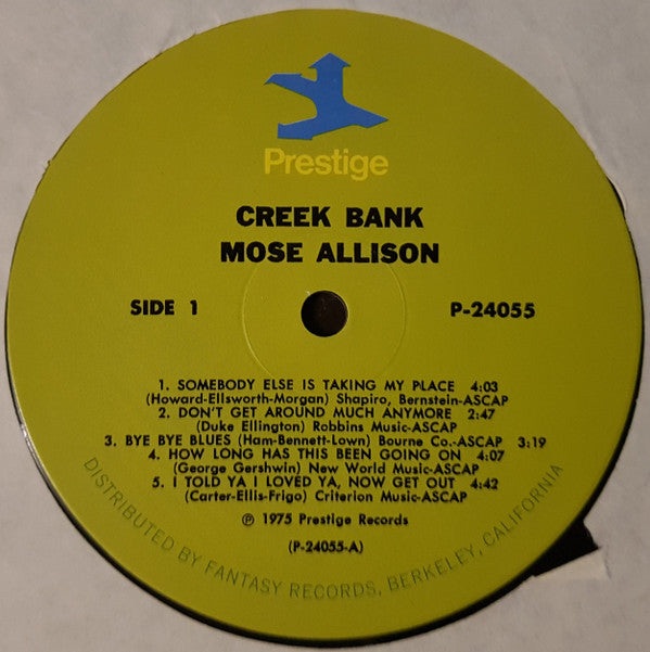 Mose Allison ~ Creek Bank (Vinyl) - Djungel & Jazz