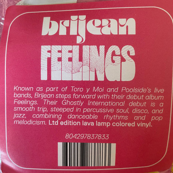 Brijean : Feelings (LP, Album, Ltd, Lav)
