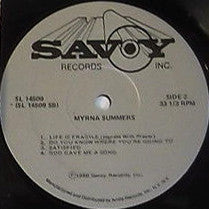 Myrna Summers And Singers ~ Life Is Fragile... Handle With Prayer (Vinyl) - Djungel & Jazz