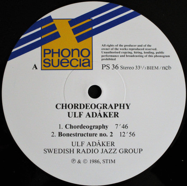 Ulf Adåker, Radiojazzgruppen ~ Chordeography (Vinyl) - Djungel & Jazz