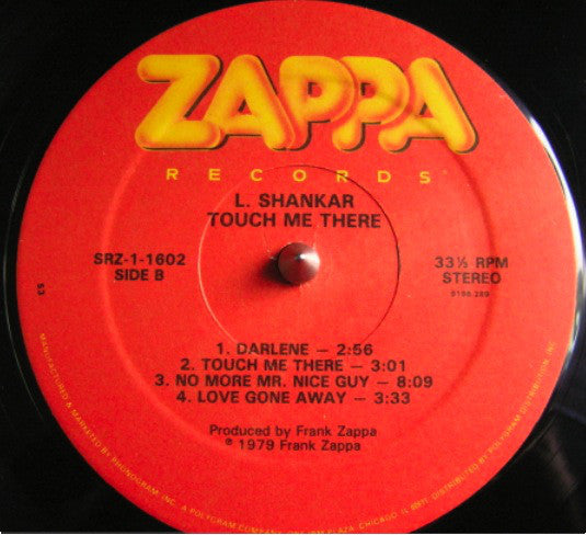 L. Shankar* : Touch Me There (LP, Album)