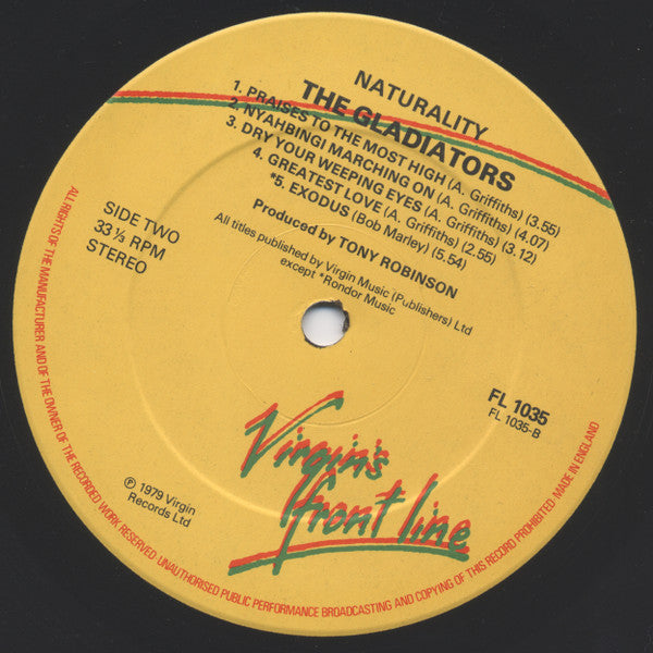 The Gladiators : Naturality (LP, Album)