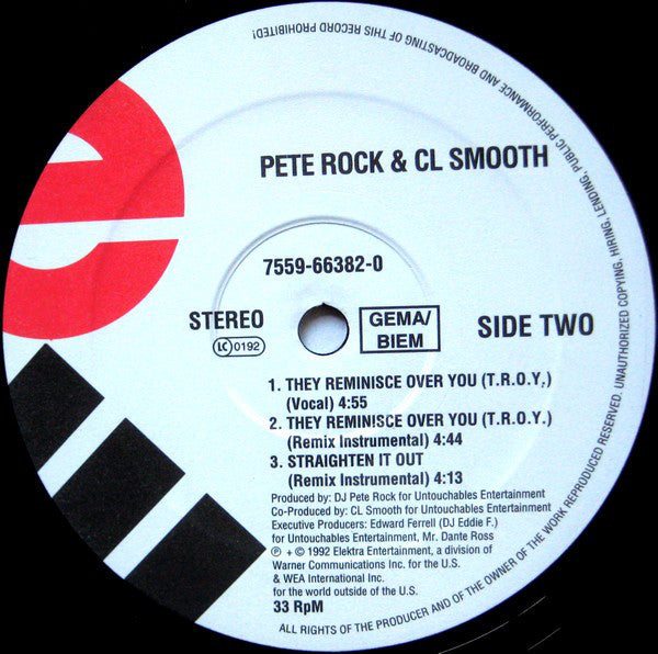 Pete Rock & C.L. Smooth ~ Straighten It Out (Vinyl) - Djungel & Jazz