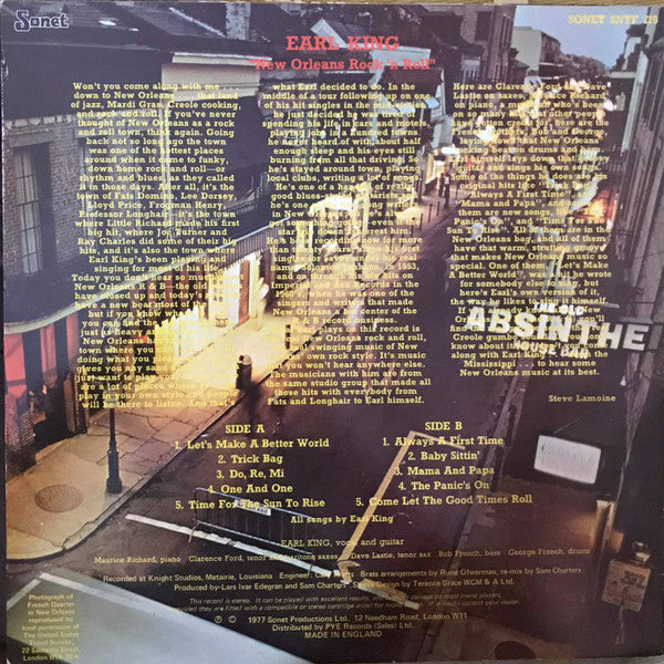 Earl King : That Good New New Orleans Rock 'N Roll (LP)