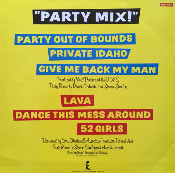 The B-52's ~ Party Mix! (Vinyl) - Djungel & Jazz