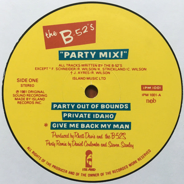 The B-52's ~ Party Mix! (Vinyl) - Djungel & Jazz