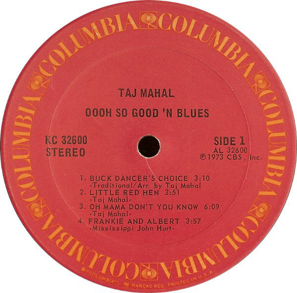 Taj Mahal ~ Oooh So Good 'N Blues (Vinyl) - Djungel & Jazz