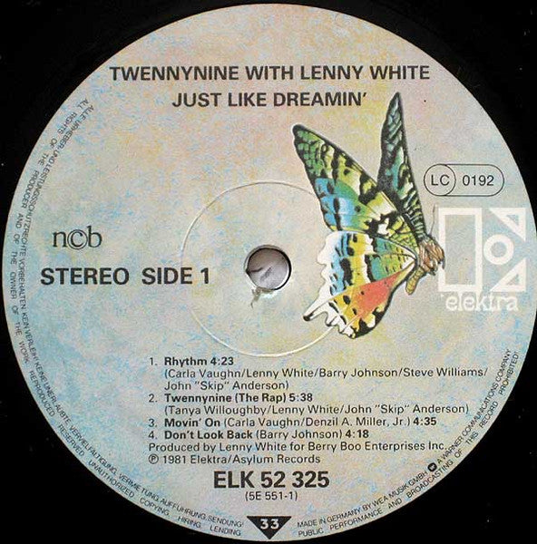 Twennynine With Lenny White : Just Like Dreamin' (LP, Album)