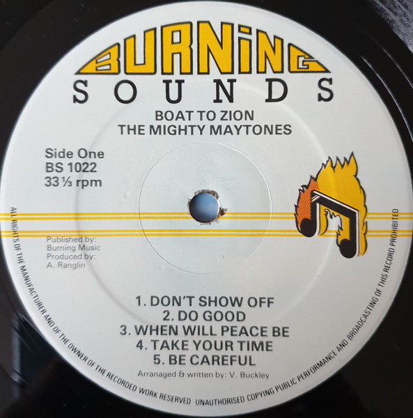 The Mighty Maytones* : Boat To Zion (LP)