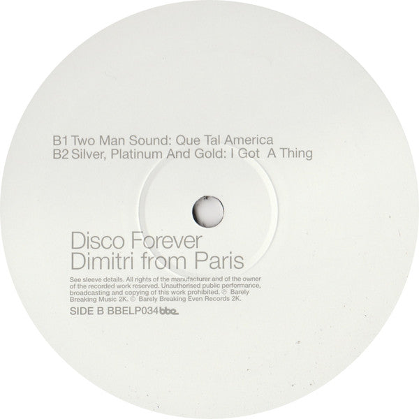 Dimitri From Paris ~ Disco Forever (The Sound Of Underground Disco) (Vinyl) - Djungel & Jazz