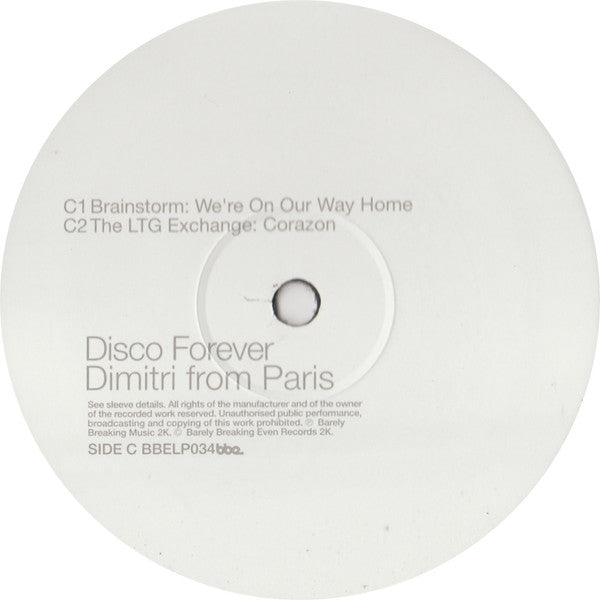 Dimitri From Paris ~ Disco Forever (The Sound Of Underground Disco) (Vinyl) - Djungel & Jazz