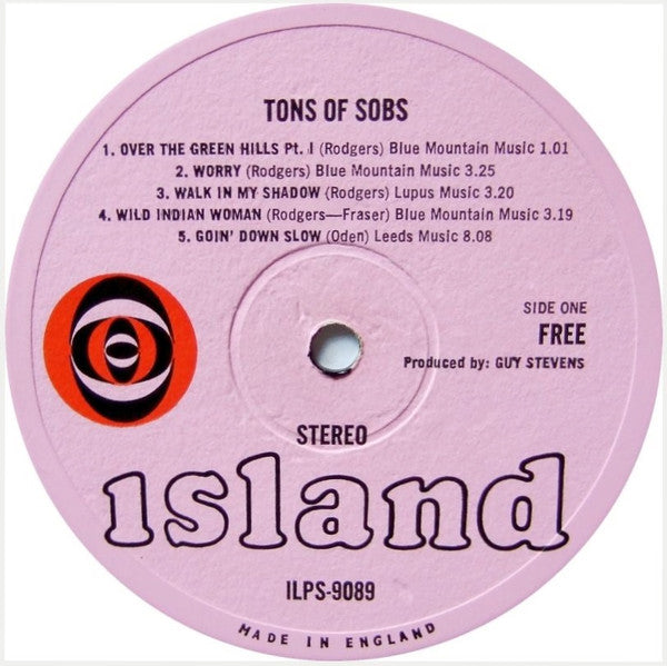 Free ~ Tons Of Sobs (Vinyl) - Djungel & Jazz