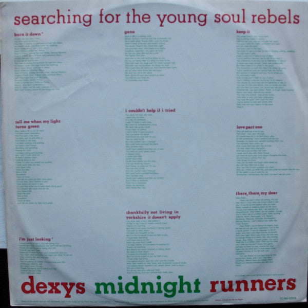 Dexys Midnight Runners ~ Searching For The Young Soul Rebels (Vinyl) - Djungel & Jazz