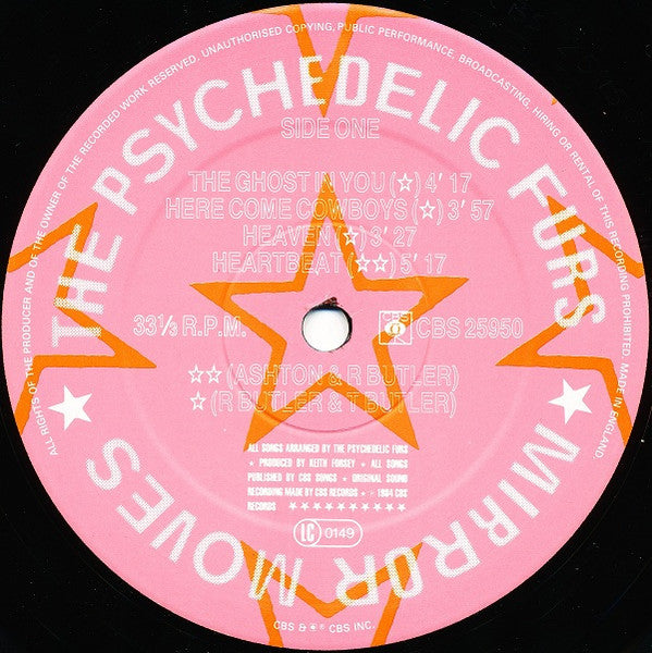 The Psychedelic Furs ~ Mirror Moves (Vinyl) - Djungel & Jazz