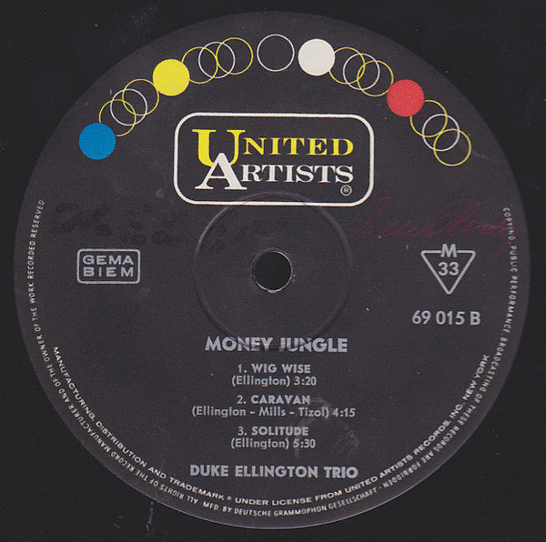 Duke Ellington • Charlie Mingus* • Max Roach : Money Jungle (LP, Album, Mono, RE)