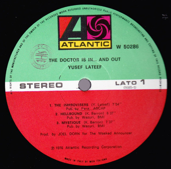 Yusef Lateef ~ The Doctor Is In ...And Out (Vinyl) - Djungel & Jazz