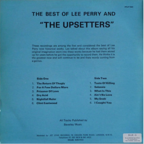 Lee Perry & The Upsetters : The Best Of Lee Perry And "The Upsetters" (LP, RE)