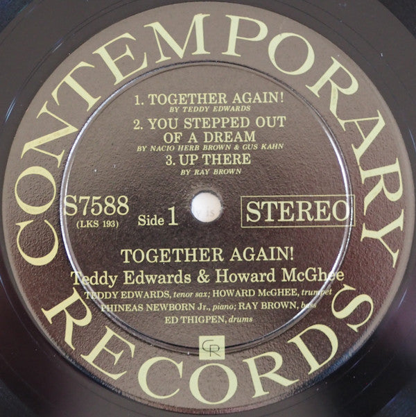 Teddy Edwards / Howard McGhee ~ Together Again! (Vinyl) - Djungel & Jazz