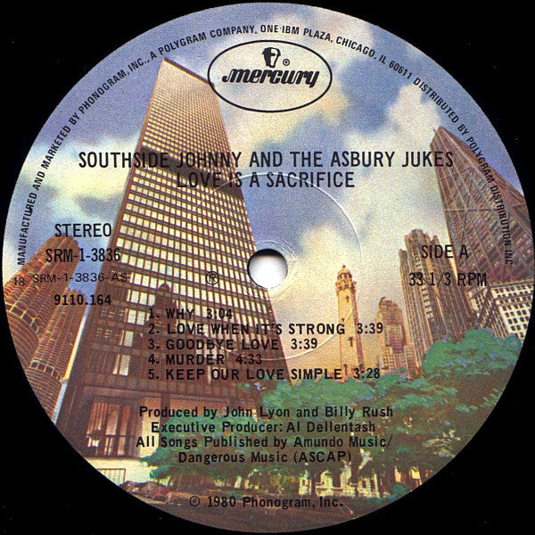 Southside Johnny & The Asbury Jukes ~ Love Is A Sacrifice (Vinyl) - Djungel & Jazz