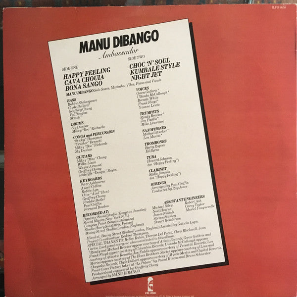 Manu Dibango : Ambassador (LP)