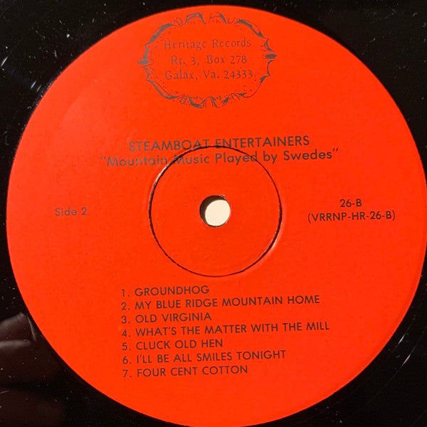 The Steamboat Entertainers ~ Mountain Music Played By Swedes (Vinyl) - Djungel & Jazz