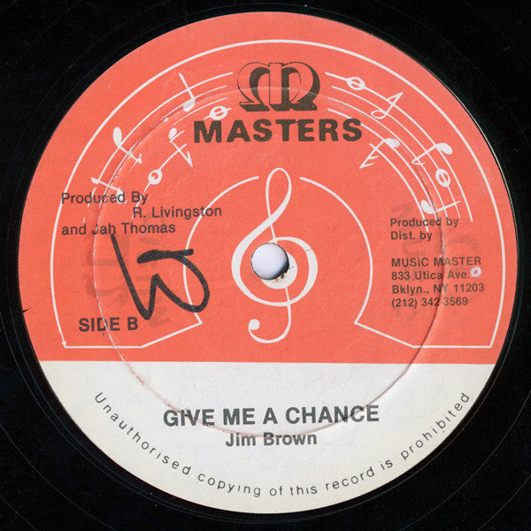 Dennis Walks / Jim Brown (2) : Fisher Man / Give Me A Chance (12")