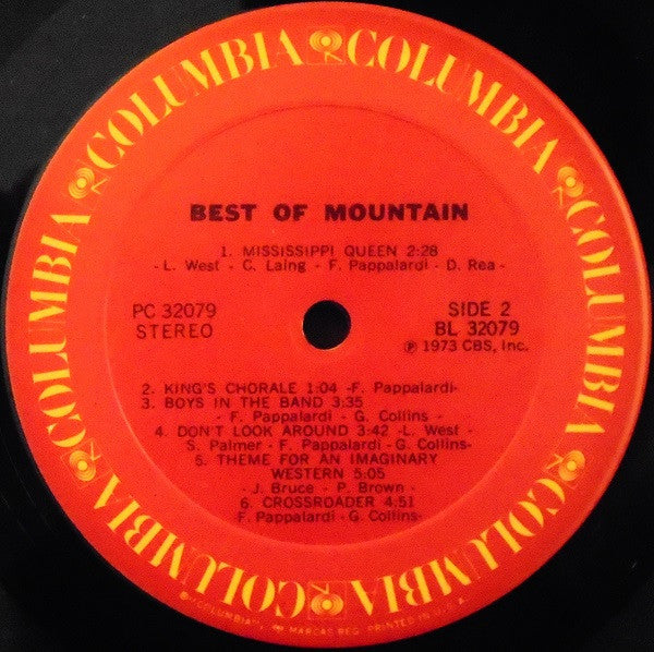 Mountain : The Best Of Mountain (LP, Comp, RE)