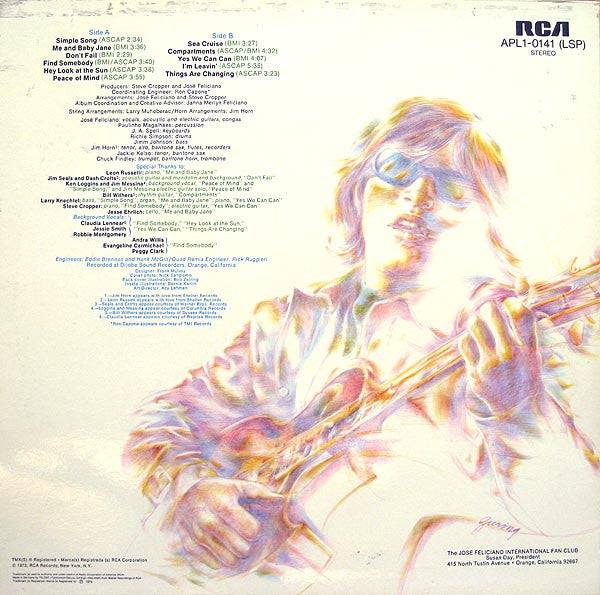 José Feliciano ~ Compartments (Vinyl) - Djungel & Jazz
