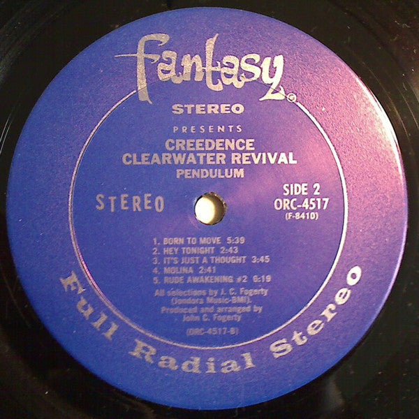 Creedence Clearwater Revival : Pendulum (LP, Album, RE, Pit)