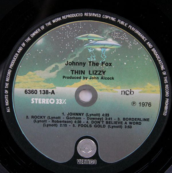 Thin Lizzy ~ Johnny The Fox (Vinyl) - Djungel & Jazz