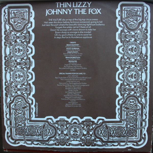 Thin Lizzy ~ Johnny The Fox (Vinyl) - Djungel & Jazz