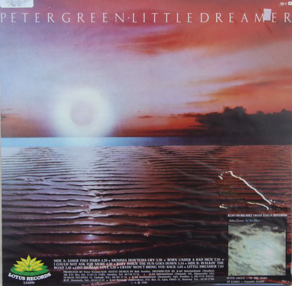 Peter Green  ~ Little Dreamer (Vinyl) - Djungel & Jazz