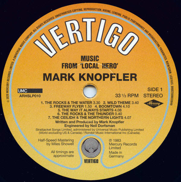 Mark Knopfler ~ Local Hero (Vinyl) - Djungel & Jazz