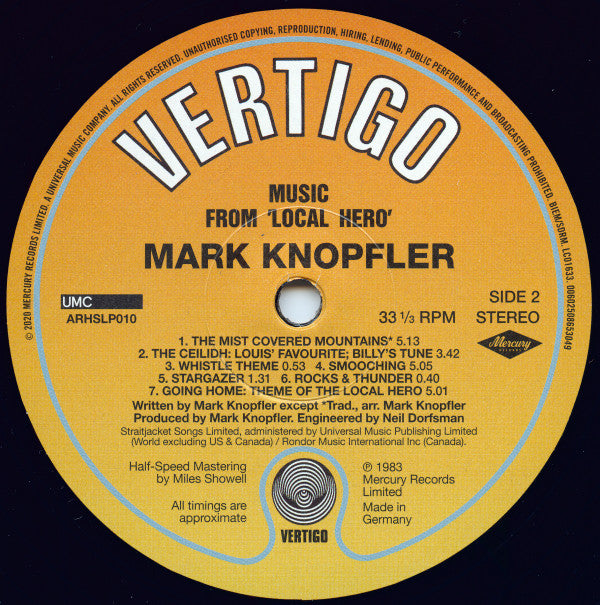 Mark Knopfler ~ Local Hero (Vinyl) - Djungel & Jazz