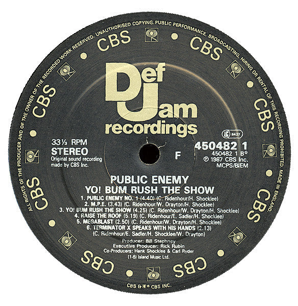 Public Enemy ~ Yo! Bum Rush The Show (Vinyl) - Djungel & Jazz