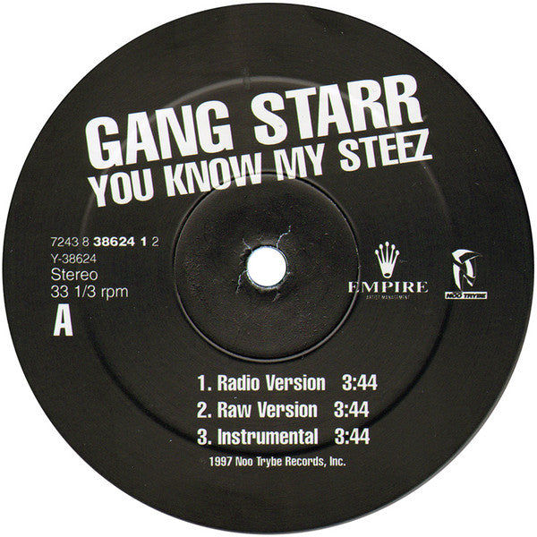 Gang Starr ~ You Know My Steez (Vinyl) - Djungel & Jazz