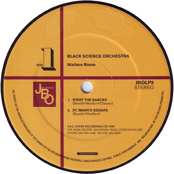 Black Science Orchestra ~ Walters Room (Vinyl) - Djungel & Jazz