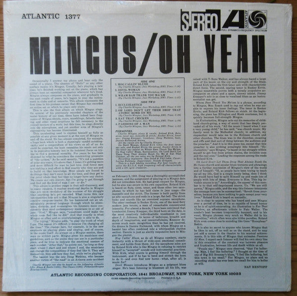 Mingus ~ Oh Yeah (Vinyl) - Djungel & Jazz