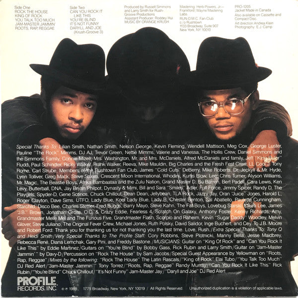 Run-DMC ~ King Of Rock (Vinyl) - Djungel & Jazz