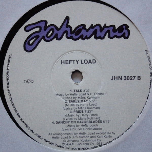 Hefty Load ~ Hefty Load (Vinyl) - Djungel & Jazz
