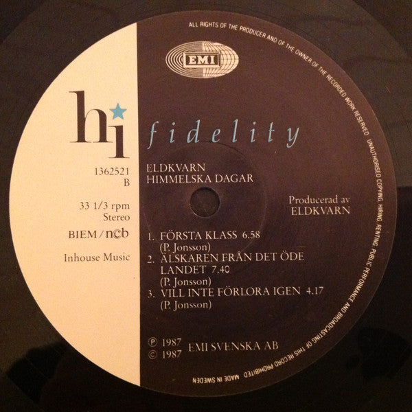 Eldkvarn ~ Himmelska Dagar (Vinyl) - Djungel & Jazz