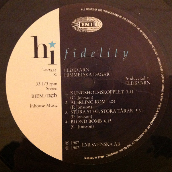Eldkvarn ~ Himmelska Dagar (Vinyl) - Djungel & Jazz