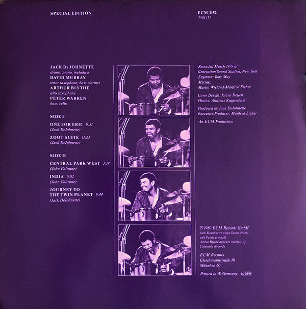 Jack DeJohnette ~ Special Edition (Vinyl) - Djungel & Jazz