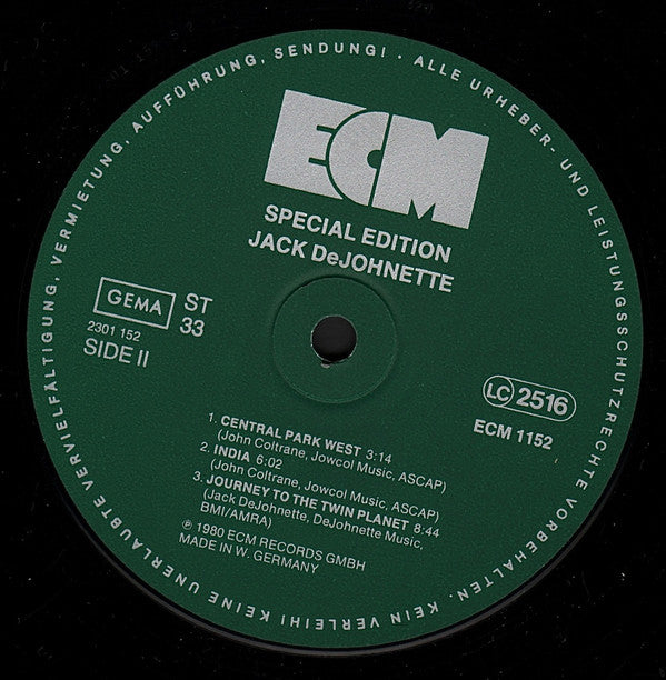 Jack DeJohnette : Special Edition (LP, Album)