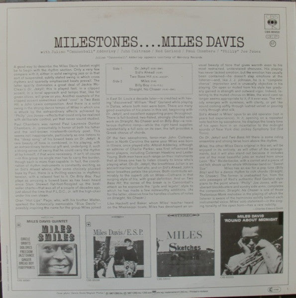 Miles Davis ~ Milestones (Vinyl) - Djungel & Jazz