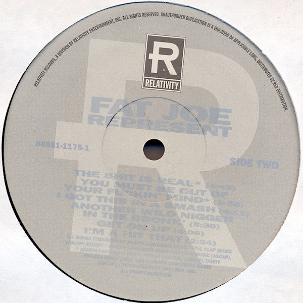Fat Joe Da Gangsta ~ Represent (Vinyl) - Djungel & Jazz