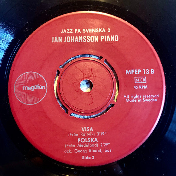 Jan Johansson ~ Jazz På Svenska 2 (Vinyl) - Djungel & Jazz
