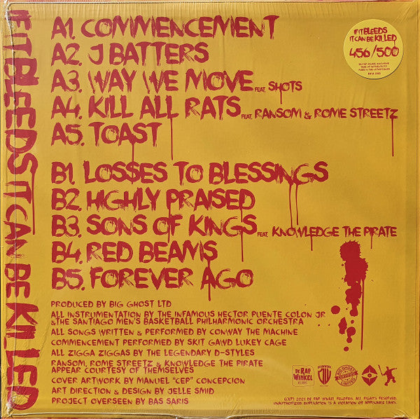 Conway The Machine x Big Ghost LTD : If It Bleeds It Can Be Killed (LP, Album, Ltd, Num, Yel)