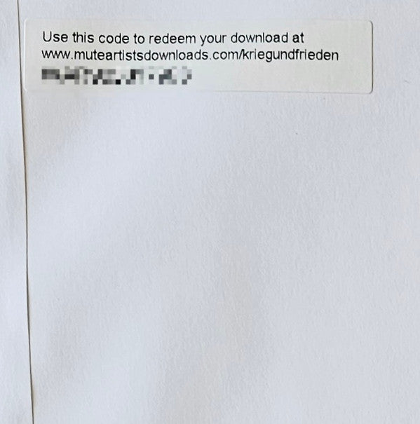 Apparat ~ Krieg Und Frieden (Music For Theatre) (Vinyl) - Djungel & Jazz