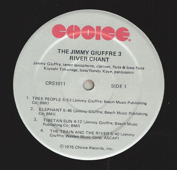 Jimmy Giuffre Three* : River Chant (LP, Album)